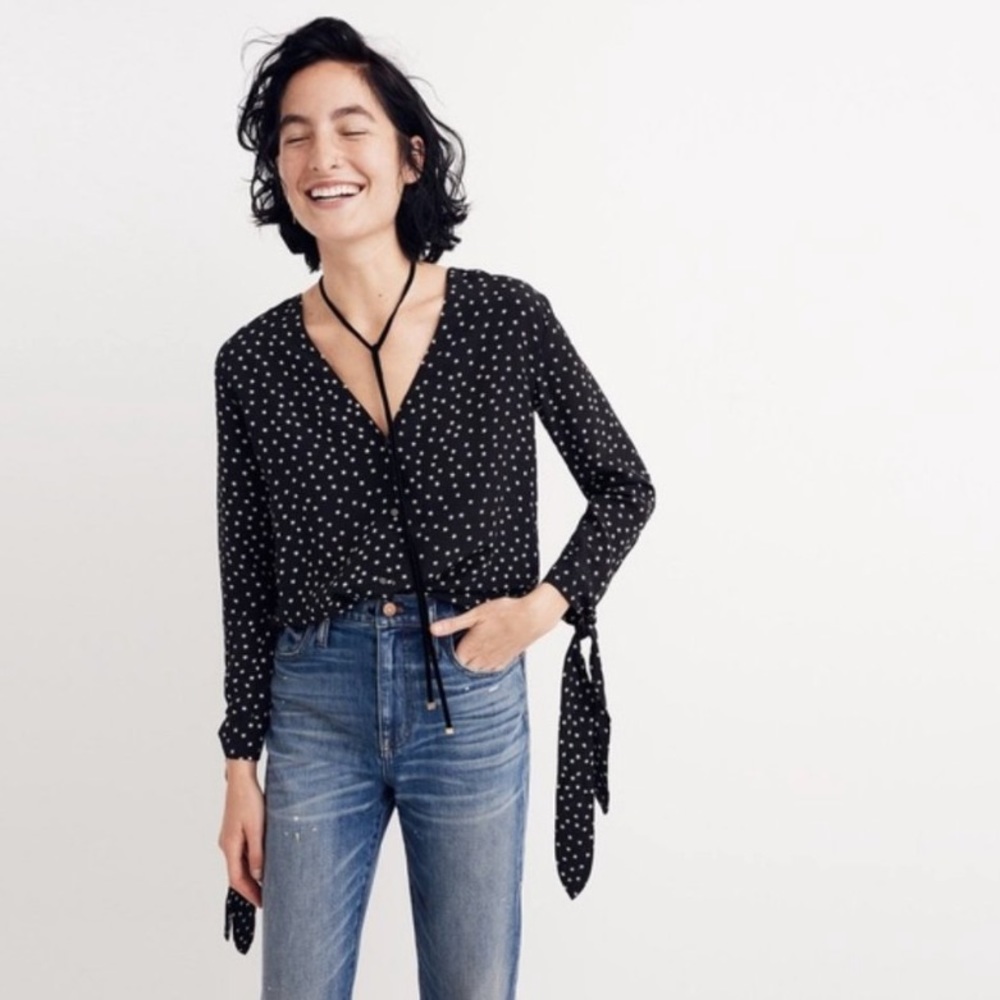 Madewell Star print blouse